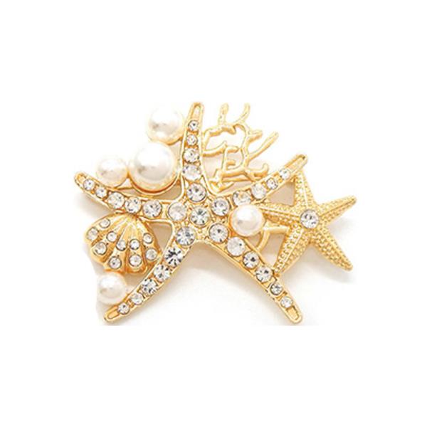 STATEMENT BROOCH WITH AN OCEAN THEME BROOCH FEATURES