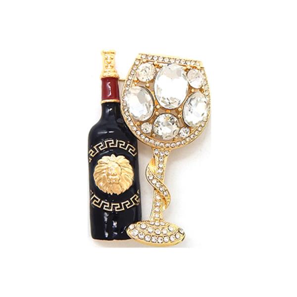 WINE THEMED BROOCH
