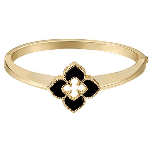 GP Onyx Push Lock Bangle Bracelet