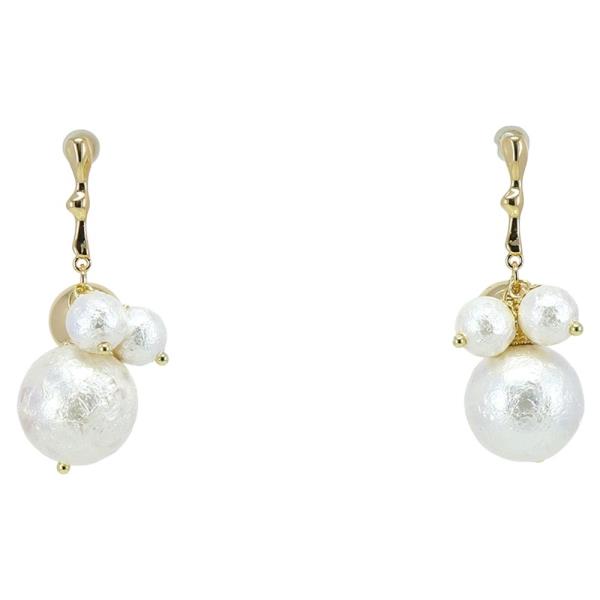 Pearl Cluster Drop Earring