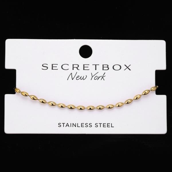 SECRET BOX Stainless Steel Ball Chain Bracelet