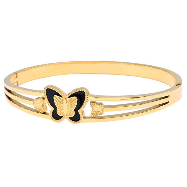Butterfly Stainless Steel Bangle Bracelet