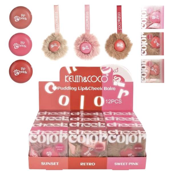 Kevin and Coco Pudding Lip Cheek Balm (12 Units)