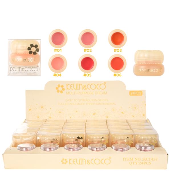 Kevin and Coco Lip Gloss Blush Cream (24 Units)