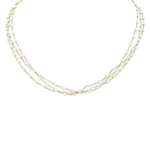 Pearl in Chain Layered Necklace