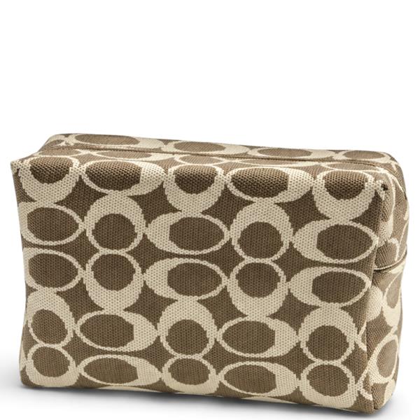 Oval Pattern Print Zipper Pouch Bag