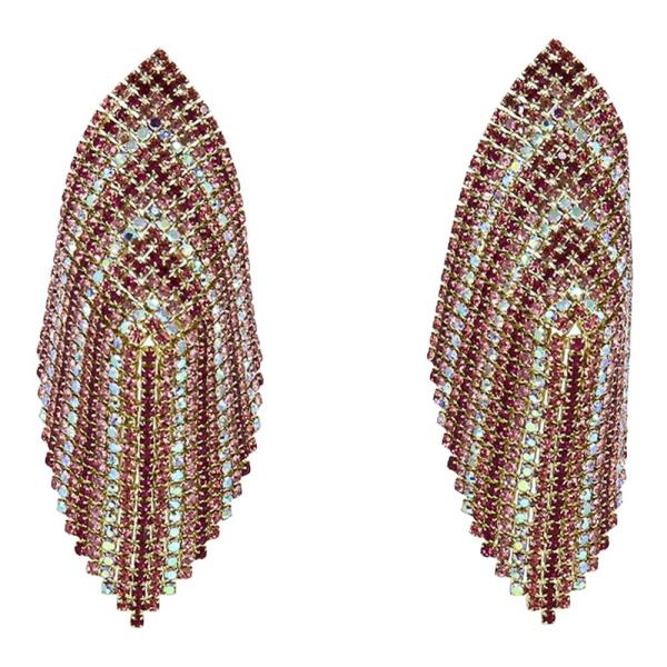 Rhinestone Marquise Statement Drop Earring