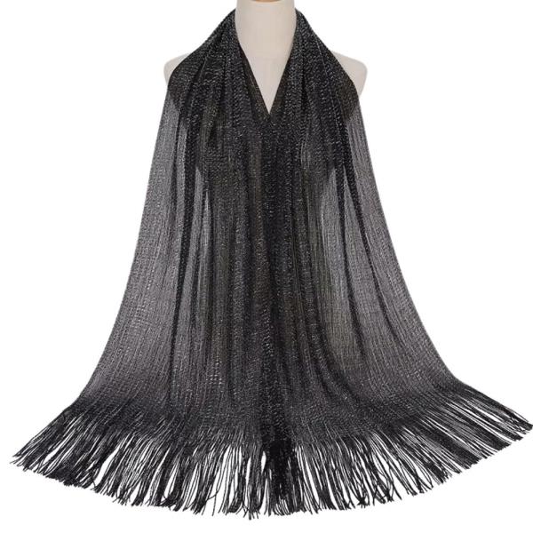 Lightweight Fringe Long Oblong Scarf