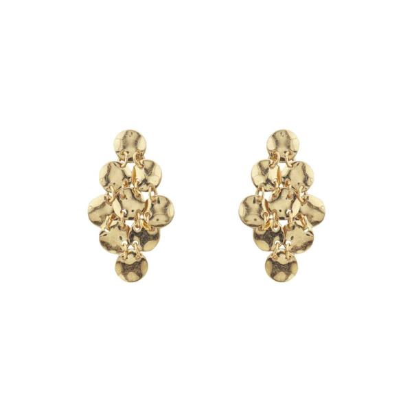 Metal Cluster Stud Earring