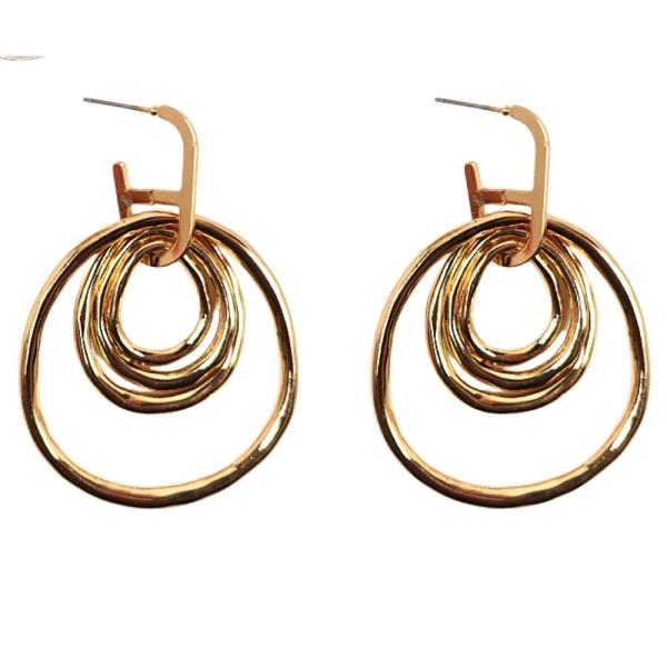 Round Layered Dangle Earring