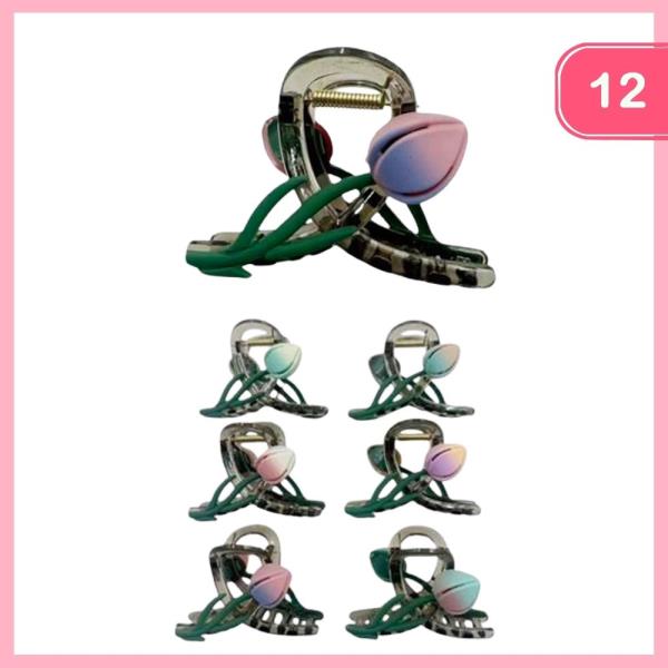 Flower Hair Claw Clip (12 Units)