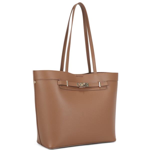 Modern Textured Shoulder Tote Bag