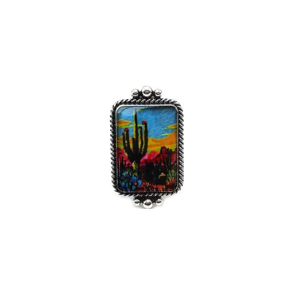 Western Landscape Cuff Ring
