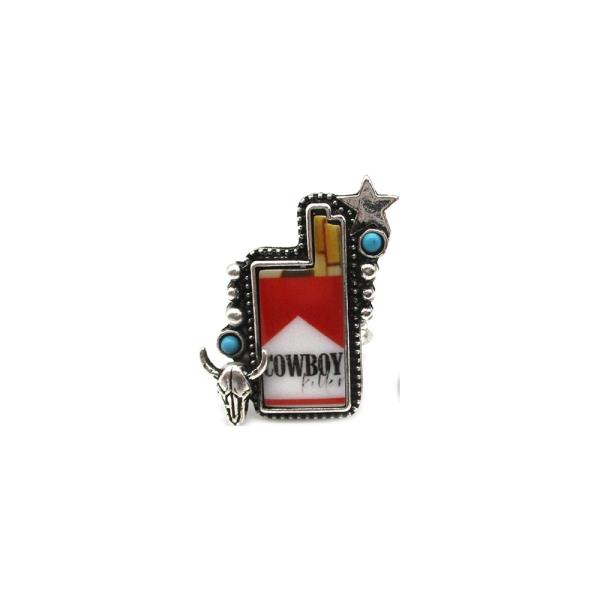 Western Cowboy Killer Portrait Cuff Ring