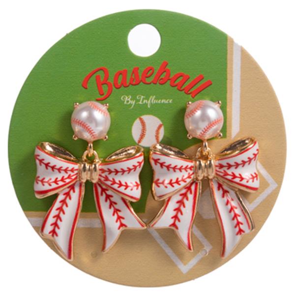 Base Ball Enamel Hypoallergenic Titanium Earring