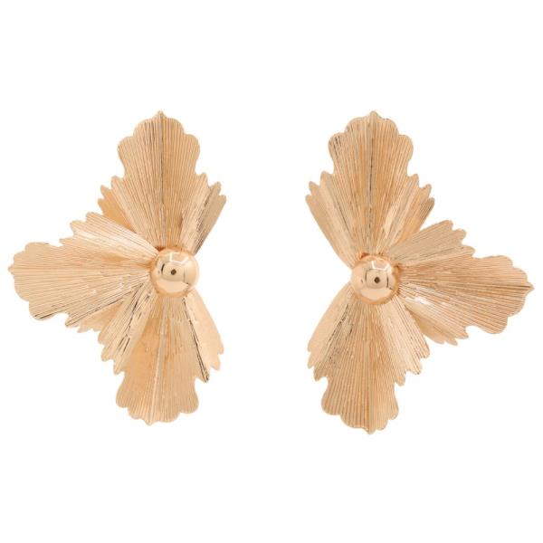 SDJ Metal Fan Post Earring