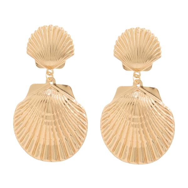 SDJ Metal Shell Drop Earring