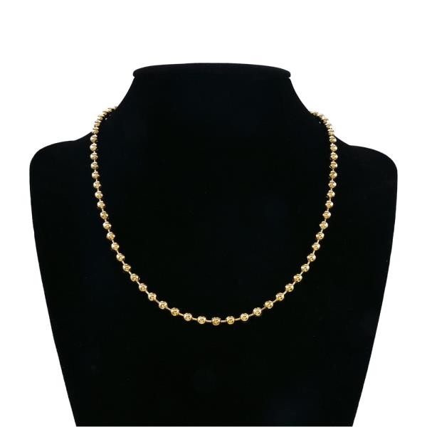 S Steel 4mm Ball Necklace