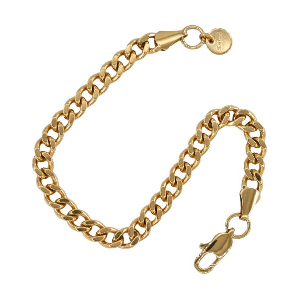 S Steel 6mm Curb Link Cain Bracelet 8"