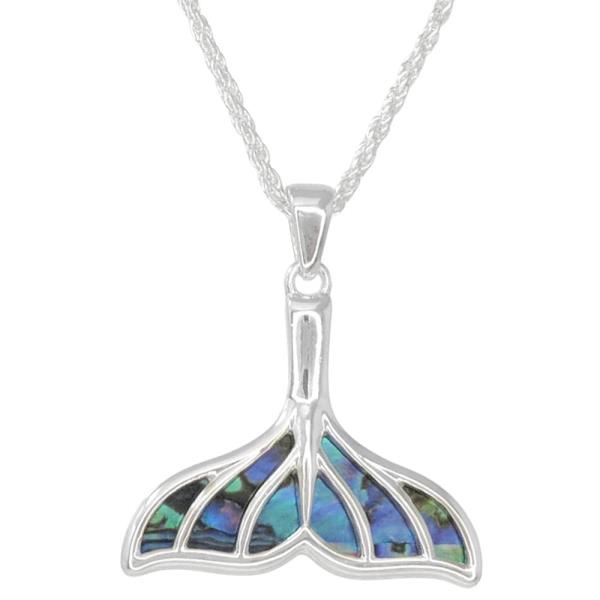 SEA LIFE WHALE TAIL PENDANT  NECKLACE