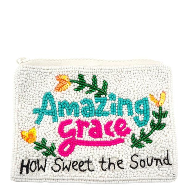 SEED BEAD AMAZING GRACE COIN BAG