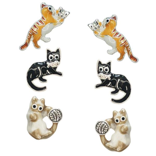 Epoxy Cat Earrings