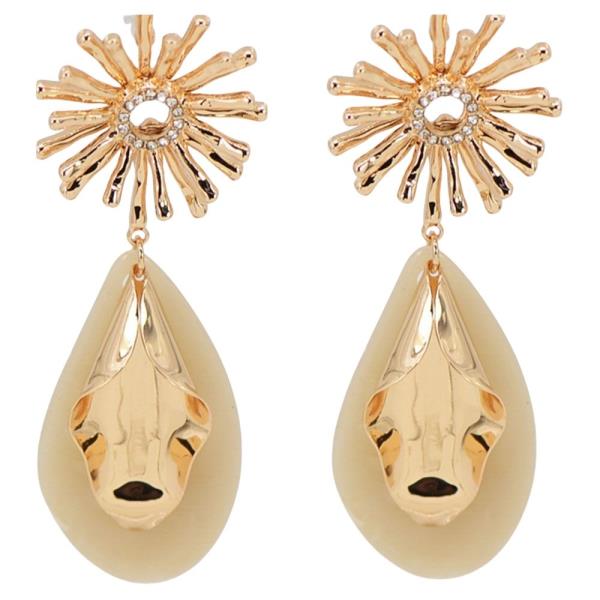 Flower W Formica Earring