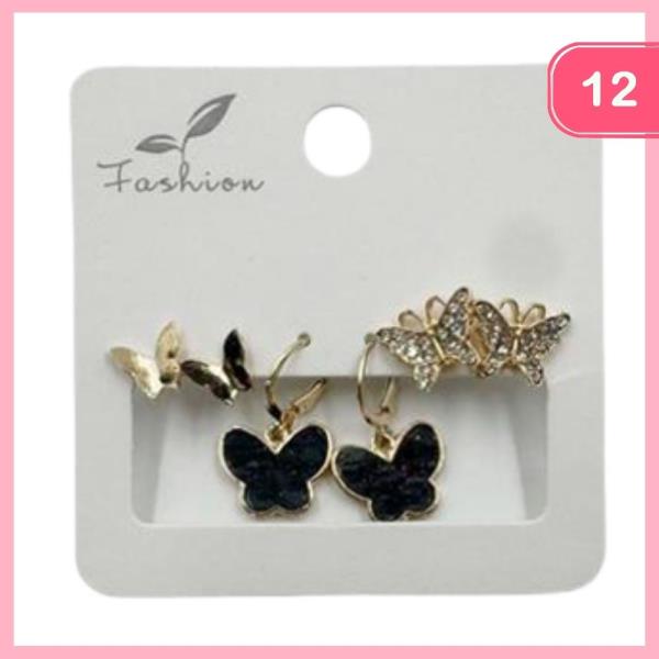 Butterfly Post Earrings (12 Units)