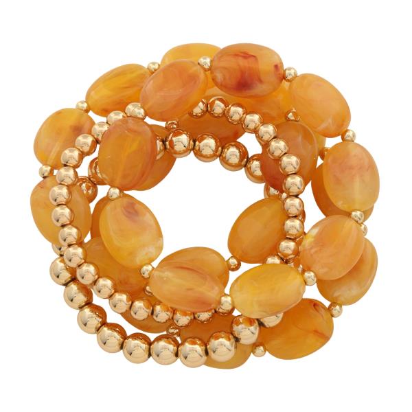 Multi Stretch Bead Bracelet Set