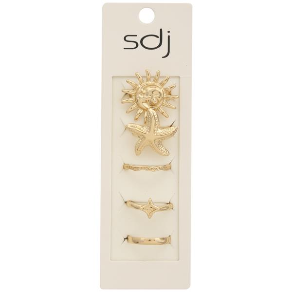 SDJ Star Sun Multi Ring Set