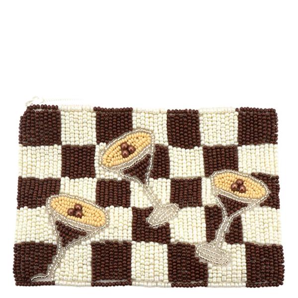 SEED BEAD ESPRESSO MARTINI COIN BAG