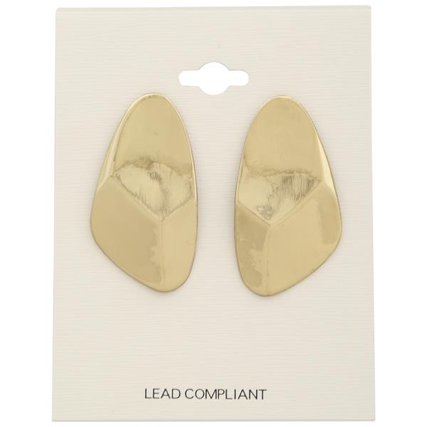 Modern Irregular Shaped Metal Earring