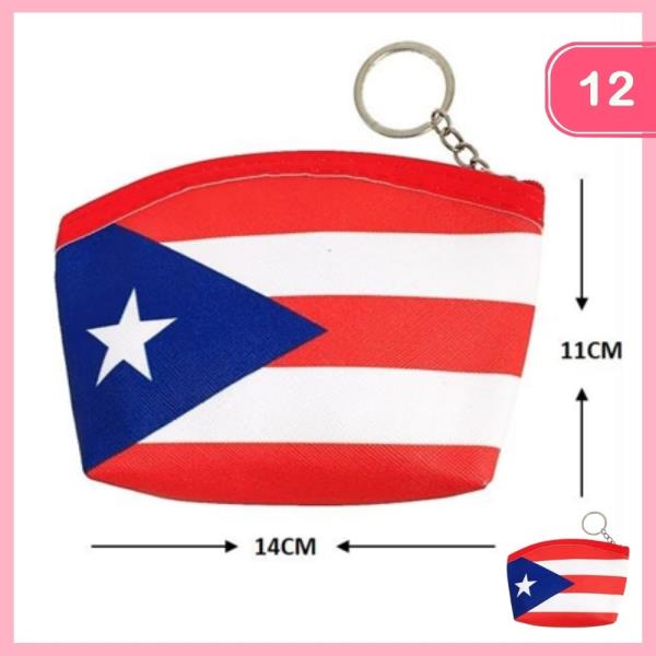 Puerto Rico Flag Coin Purse (12 Units)