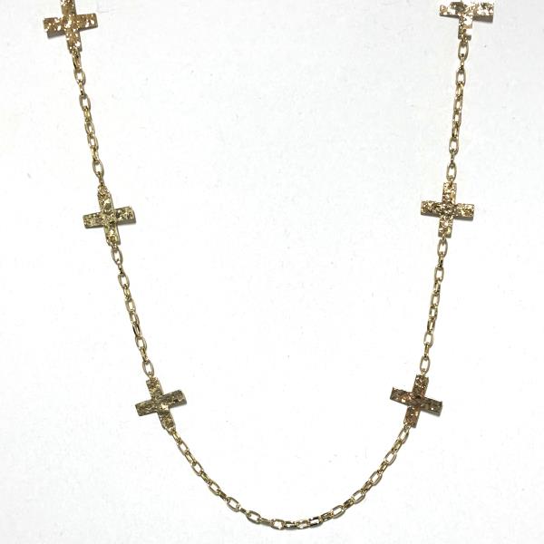 Cross Station Chain Necklace