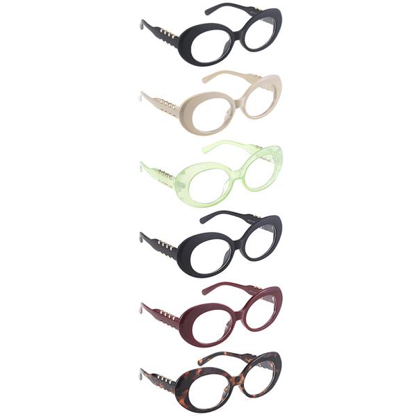 Oval Clear Sunglasses 1DZ