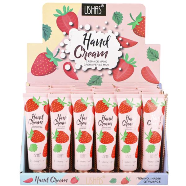 Ushas Strawberry Hand Cream (24 Units)