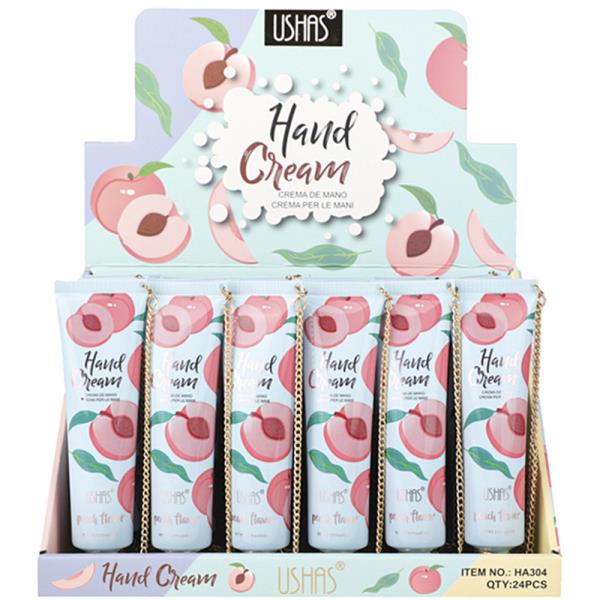 Ushas Peach Hand Cream (24 Units)