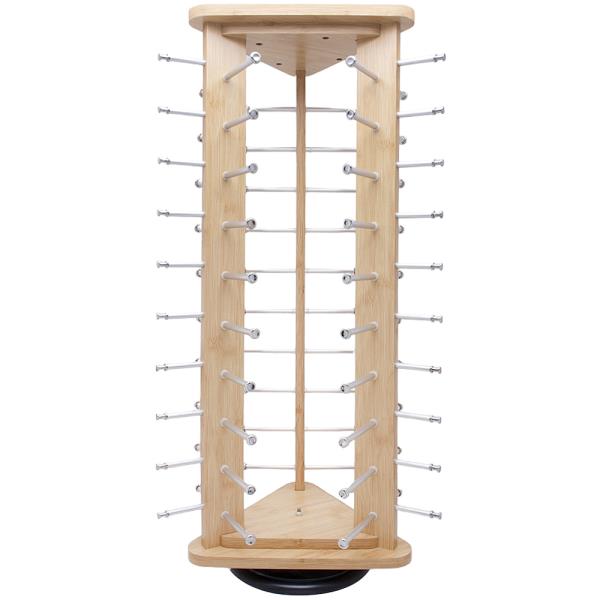 WOODEN SUNGLASSES ROTATING DISPLAY STAND