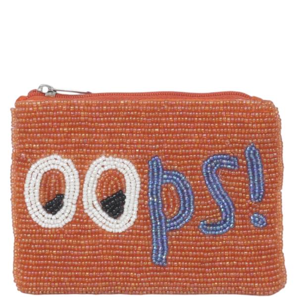 Seed Bead Oops Coin Purse Bag