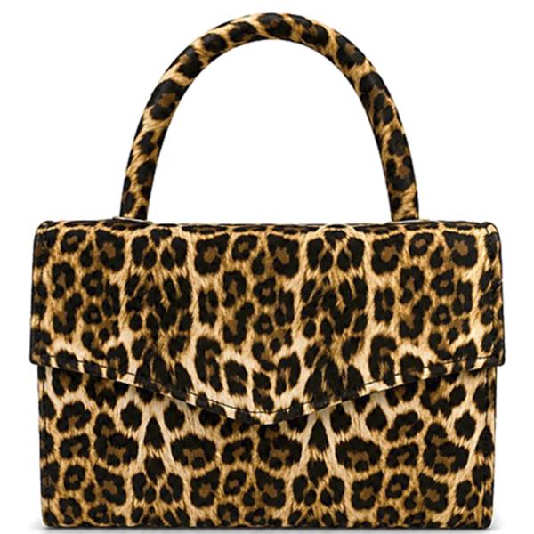 Animal Print Top Handle Envelope Flap Bag