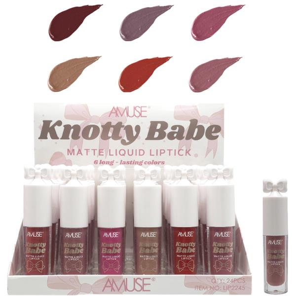 AMUSE KNOTTY BABE MATTE LIQUID LIPSTICK (24 UNITS)