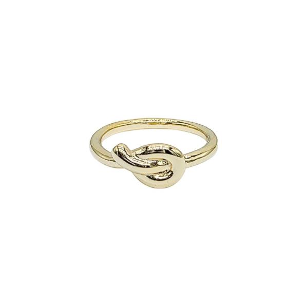 18K Brass Knot Band Ring