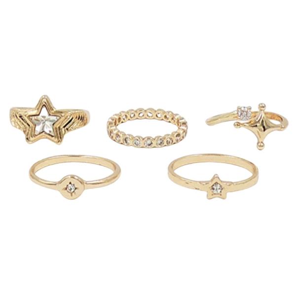 5PC Star Ring Band