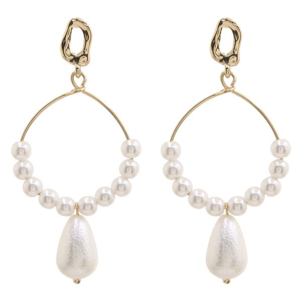 Faux Pearl Earring