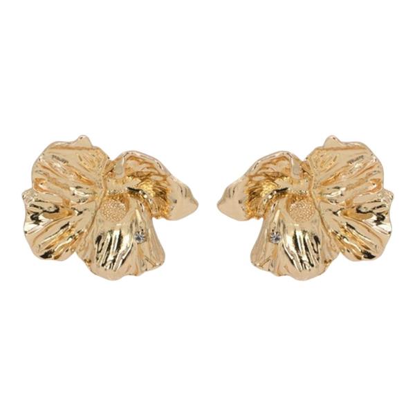 Metal Fan Stud Earring