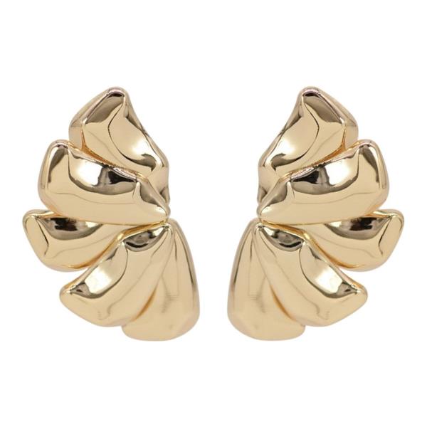 Metal Fan Stud Earring