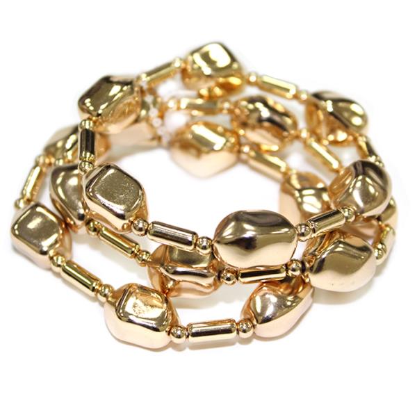 Metal Stretch Bracelet Set