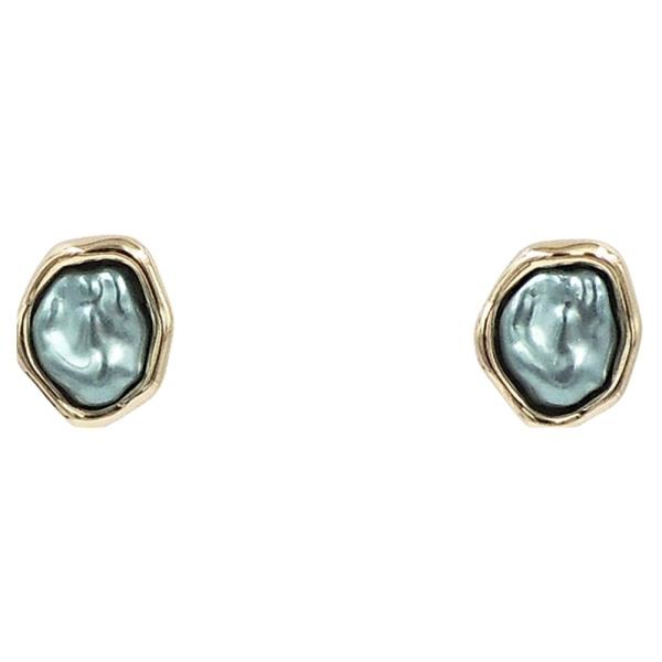 Baroque Pearl Stud Earrings