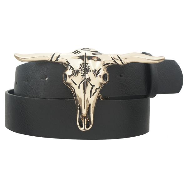 Luna Longhorn 3D Buckle Belt