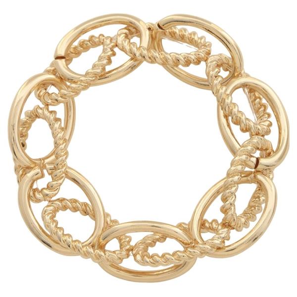 TWISTED LINKED CHAIN BRACELET